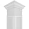 Ekena Millwork Craftsman Classic Square Non-Tapered X-Board Farmhouse Fretwork Column w/ Crown Capital & Crown Base CC1210ENXFHCRCR - alternate 5